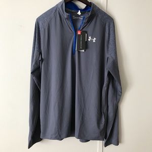 NWT Under Armour Fitted Long sleeve Half zip Shirt